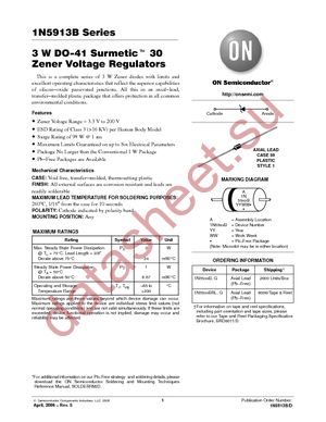 1N5938BRL datasheet  